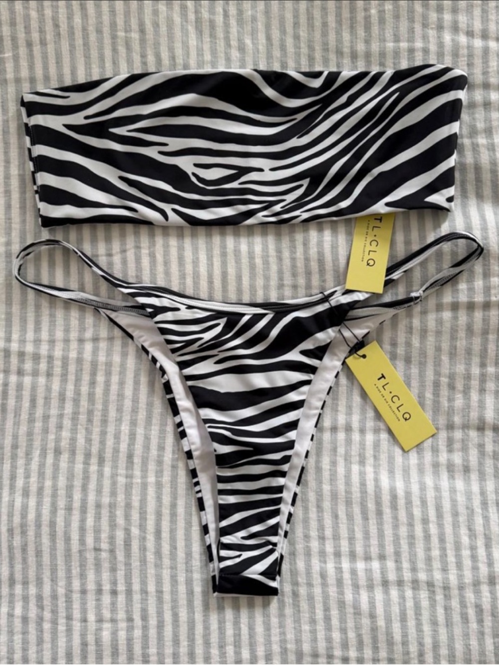 Tan Lines x Clique Zebra Bikini